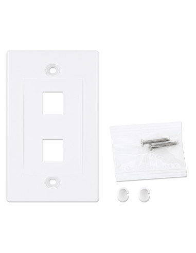 Placca Porta Frutti 2 Posti Mod.503 Bianco