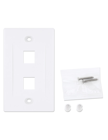Placca Porta Frutti 2 Posti Mod.503 Bianco