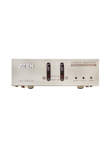 Matrix Switch Video 2 IN 2 OUT VGA con Audio