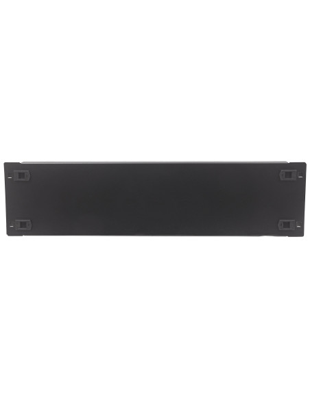 Pannello Cieco Toolless a Clip per Armadi Rack 19'' 3U Nero