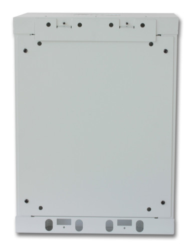 Armadio Rack 10'' a muro 9 unit&agrave con pannelli asportabili Grigio prof. 300 mm