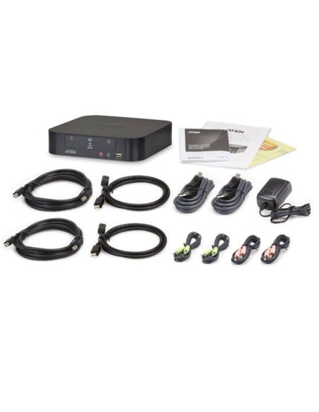 Switch KVMP per doppio schermo Mini DisplayPort (ThunderBolt) 2 USB
