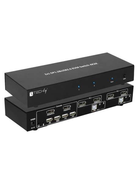 Switch KVM 2 porte DisplayPort1.2 per doppio Monitor