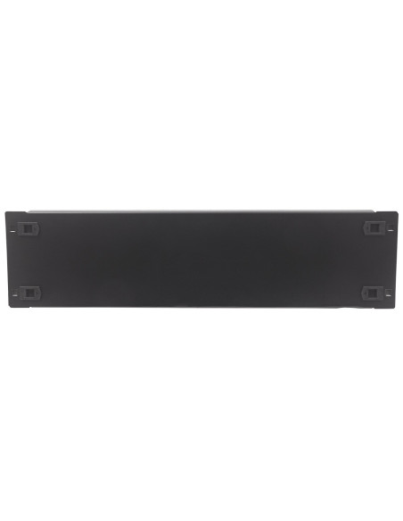 Pannello Cieco Toolless a Clip per Armadi Rack 19'' 3U Nero