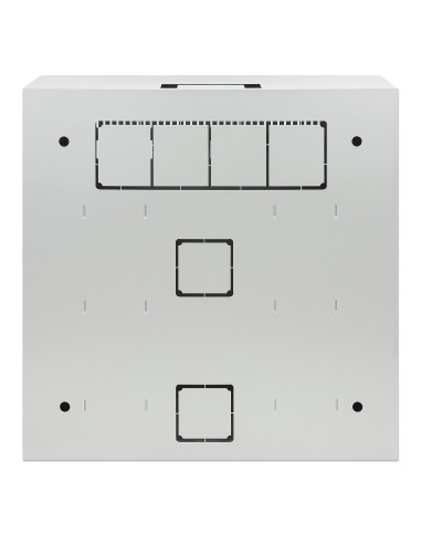 Armadio 19'' a muro a basso profilo con montanti orizzontali 4U e verticali 2U
