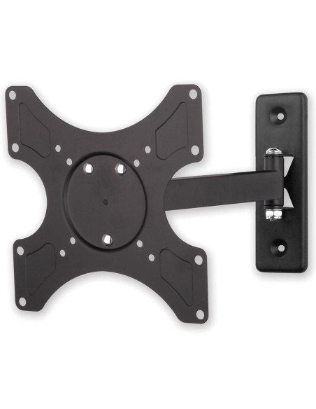 Supporto a muro per TV LED LCD 19 - 37'' inclinabile 2 snodi nero