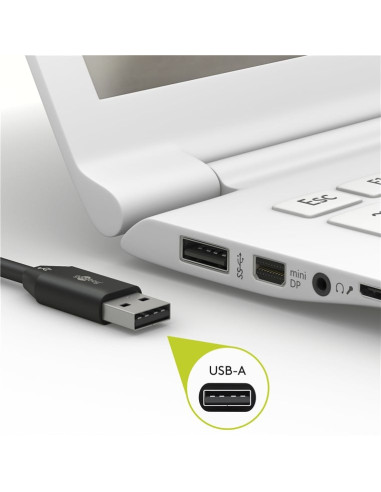 Cavo USB 2.0 Spiralato A maschio/microB 5 pin maschio 1m Nero