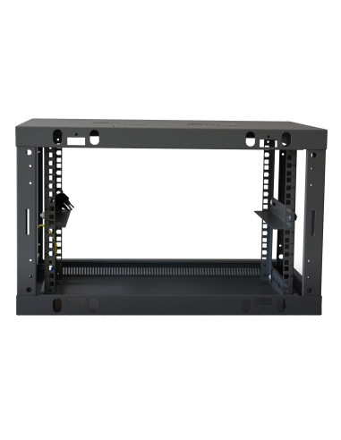 Armadio Rack 19'' a muro 6 unit&agrave sezione unica prof. 450mm Nero