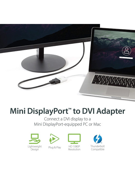 Adattatore Mini DisplayPort (Thunderbolt) 1.2 / DVI 15cm Bianco