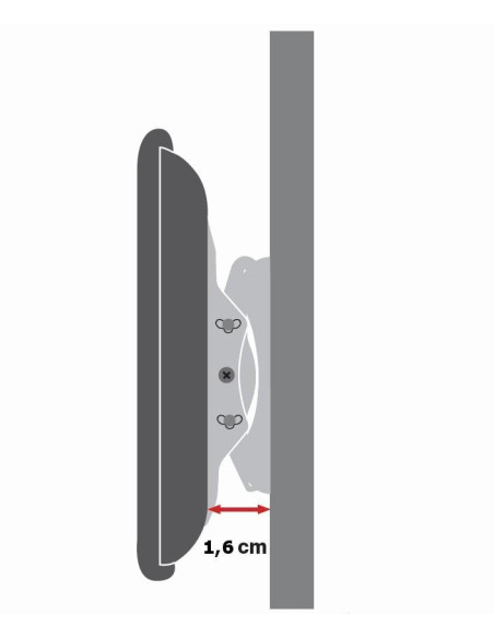 Supporto a Muro per TV LED LCD 42-80'' Ultra Slim fisso H600mm