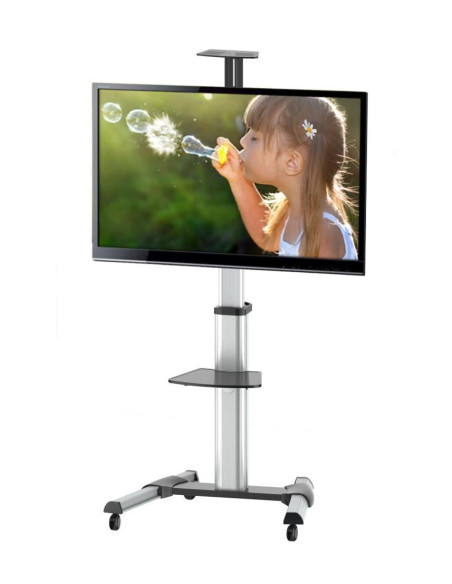 Supporto a Pavimento con una Mensola Trolley TV LCD/LED/Plasma 37-70''