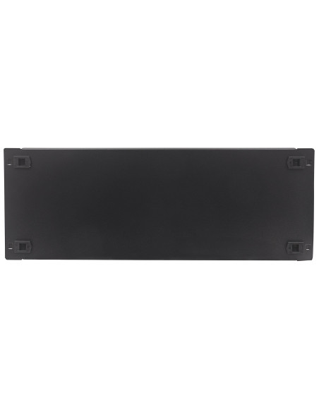 Pannello Cieco Toolless a Clip per Armadi Rack 19'' 4U Nero