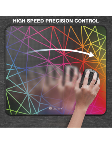 Tappetino Gaming Antiscivolo XL 450 x 400 mm Multicolor