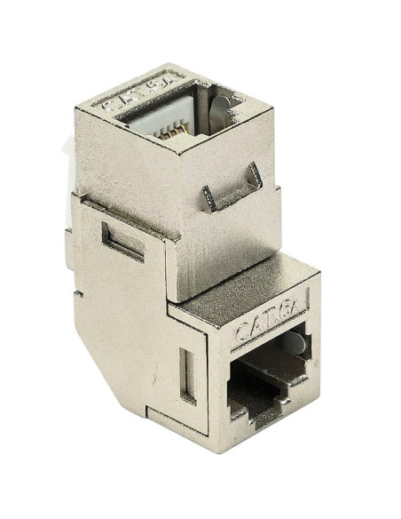 Accoppiatore RJ45 F/F 90&deg Cat.6A Schermato