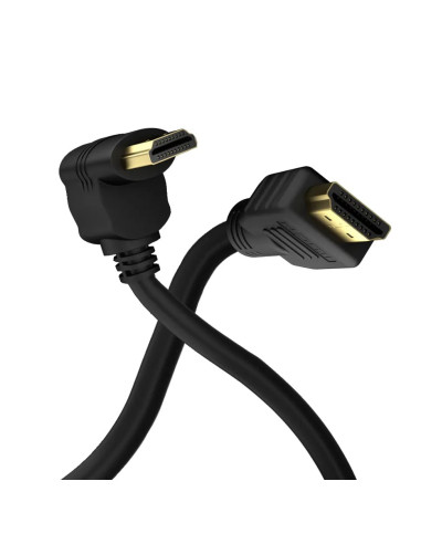Cavo HDMI&trade High Speed con Ethernet A/A M/M Angolato 90&deg 2m