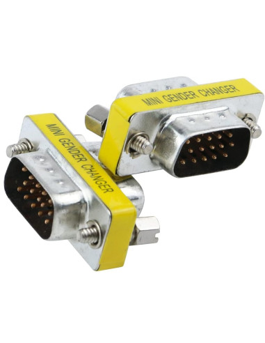 Mini Gender Changer VGA DB 15 poli HD M/M