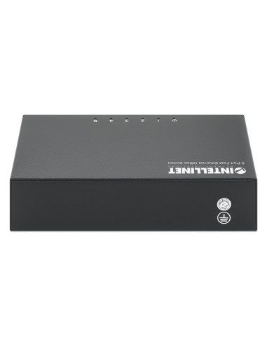 Switch Hub ethernet 10/100Mbps 5 porte desktop in metallo