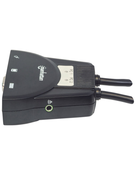 Mini KVM Switch 2 Porte USB con Audio