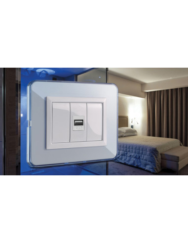 Presa USB con aggancio Keystone per Ricarica