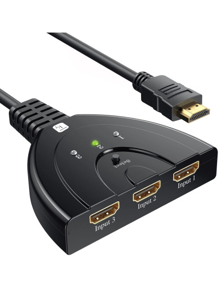 Switch Splitter HDMI 3x1 8K@60Hz Compatto