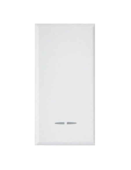 WHITEK S44 Invertitore Tasto con Gemma 1P 16AX Illuminabile 1 Modulo Bianco Opaco