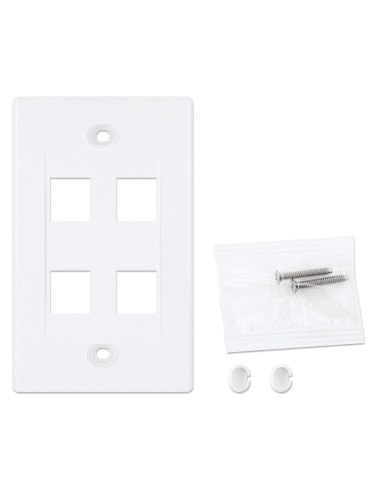 Placca Porta Frutti 4 Posti Mod.503 Bianco