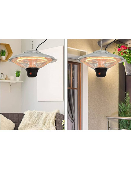 Riscaldatore Radiante da Soffitto per Interno Esterno IP34 2100W