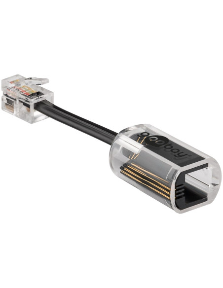 Plug Telefonico RJ10 Antiattorcigliamento per Cornetta con Cavo 30mm