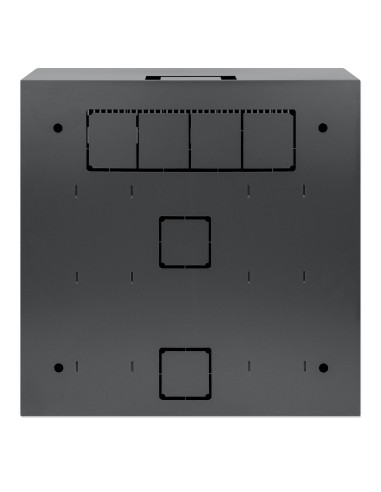 Armadio 19'' a muro a basso profilo con montanti orizzontali 4U e verticali 2U