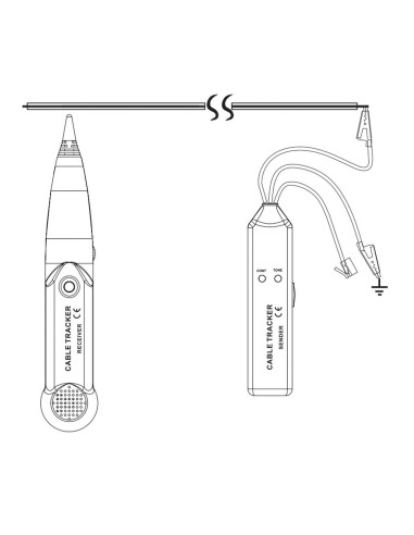Localizzatore di Cavi Generatore di Tono Sonda Tracker Wire Network Cable Tester Tracer Kit