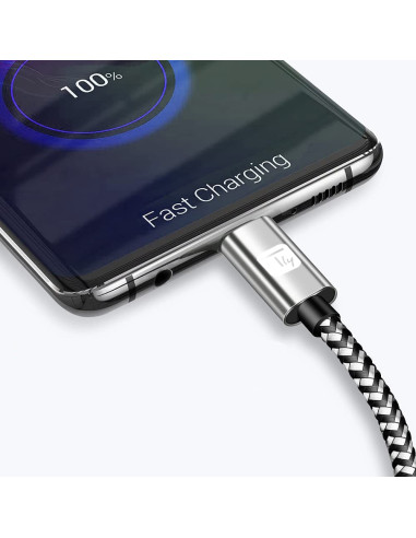 Cavo USB-C&trade Maschio 2.0 / USB-C&trade Maschio 3A 2 m Alluminio