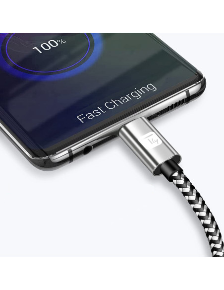 Cavo USB-C&trade Maschio 2.0 / USB-C&trade Maschio 3A 2 m Alluminio