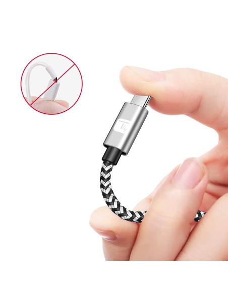 Cavo USB-C&trade Maschio 2.0 / USB-C&trade Maschio Angolato 3A 0