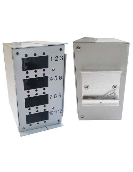 Mini Box Ottico su Barra DIN senza Pannello Frontale
