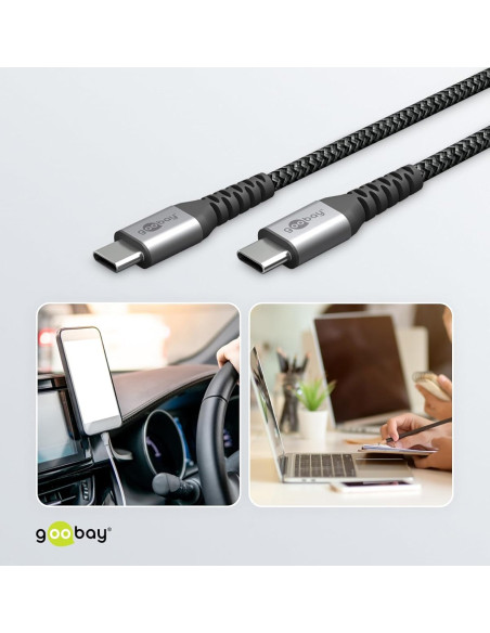 Cavo Tessile USB-C&trade Maschio/USB-C&trade Maschio 0