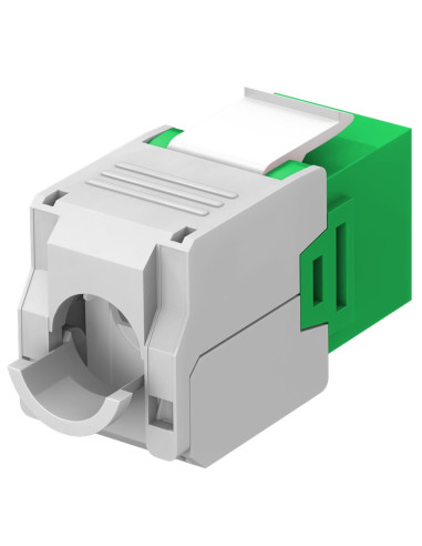 Frutto Keystone RJ45 Cat6A UTP 500MHz Verde