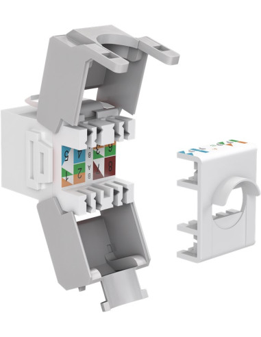 Frutto Keystone RJ45 Cat6A UTP 500MHz Bianco