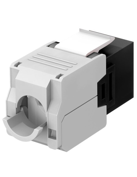 Frutto Keystone RJ45 Cat6A UTP 500MHz Nero