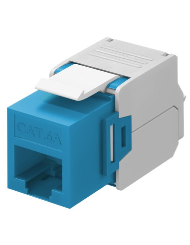 Frutto Keystone RJ45 Cat6A UTP 500MHz Blu