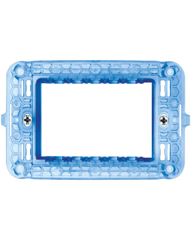 Supporto con Viti S44 per Scatole Rettangolari 3 Moduli