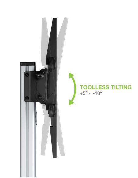 Supporto a Pavimento con Mensola Trolley TV LCD/LED 37-86''