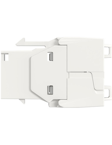 Frutto Keystone Cat.6A UTP Bianco con tappo antipolvere