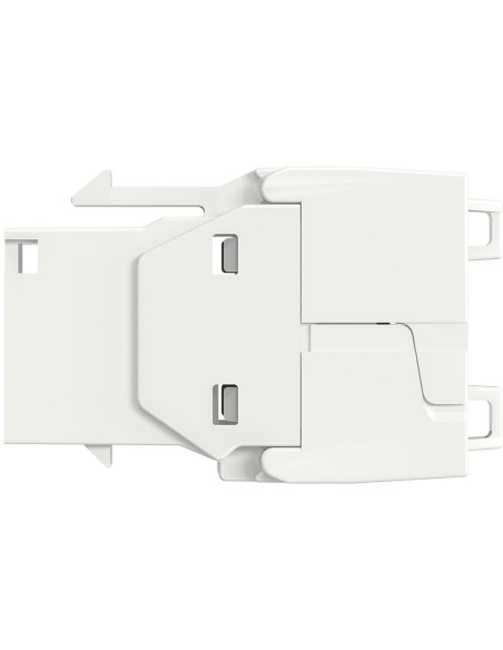 Frutto Keystone Cat.6A UTP Bianco con tappo antipolvere