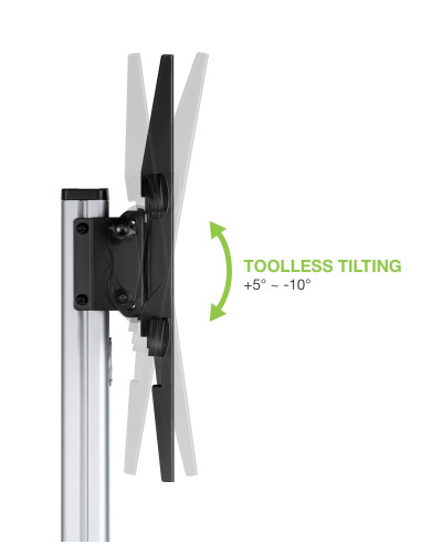 Supporto a Pavimento con Mensola Trolley TV LCD/LED 37-86''