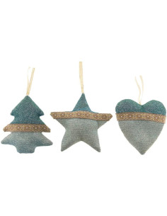 Pack 3 Pendenti in tessuto...