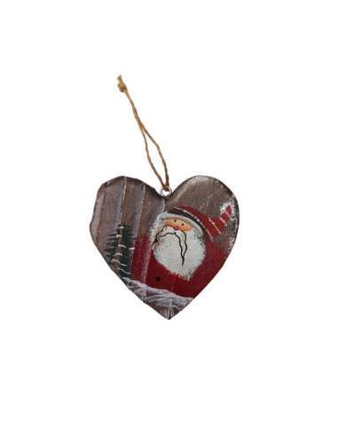 Decorazione di natale Cuore in legno...