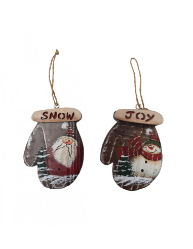 Decorazione di natale Guanto in legno...
