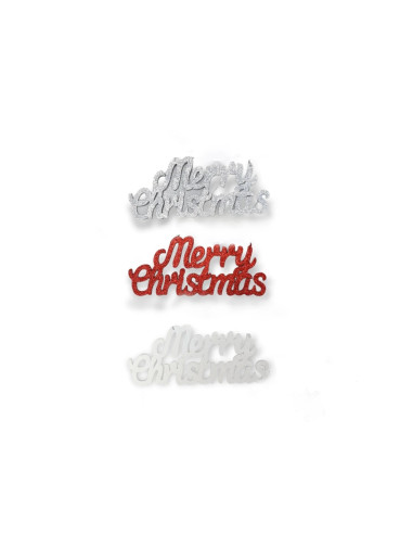 Scritta Merry Christmas glitterata in...