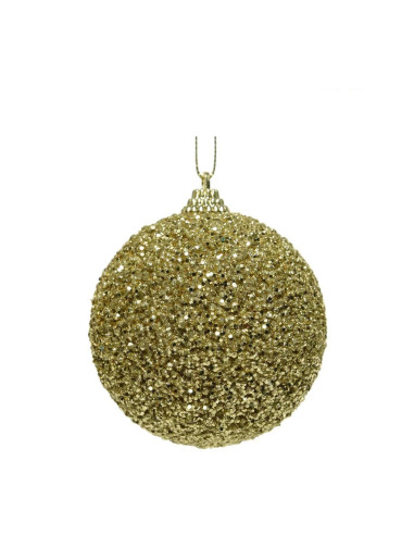 Set 6 Palline di Natale 4cm Oro