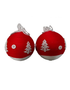 Set 2 sfere di Natale in...